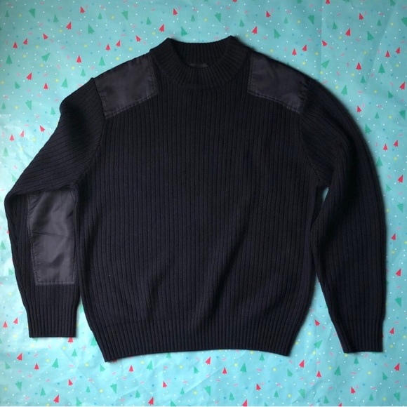 SOLD! NWT Magaschoni LongSleeve Sweater with elbow patch - Picture 3 of 8